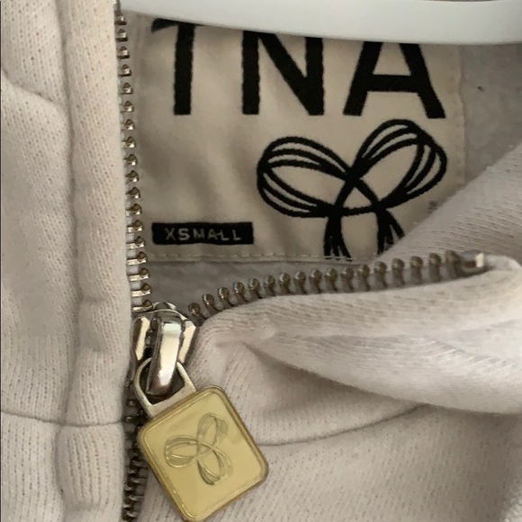 white tna zip up sweater - Picture 2 of 4